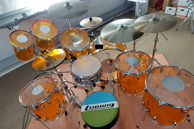 DIY Amber Toms like Ludwig Vistalite