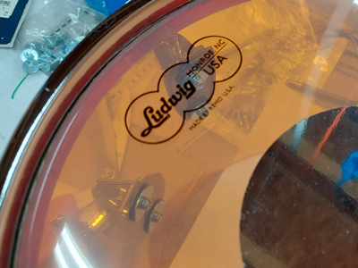 Silver dot head for DIY Amber Toms like Ludwig Vistalite