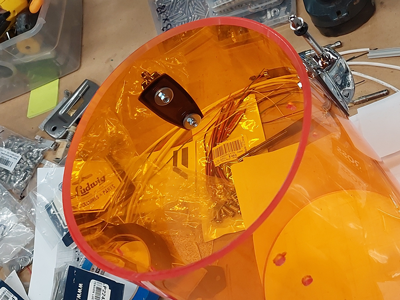 Washers for DIY Amber Toms like Ludwig Vistalite