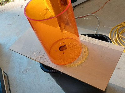 Router bit for DIY Amber Toms like Ludwig Vistalite