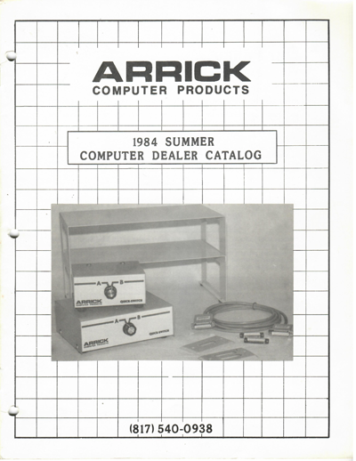 Arrick Computer catalog 1984