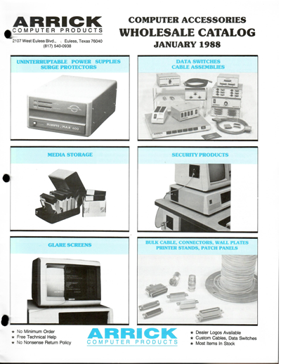Arrick Computer catalog 1988