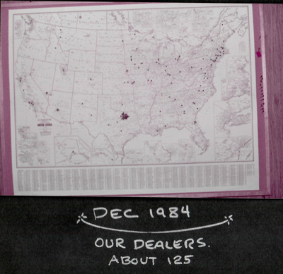 Arrick Computer dealer map 1984