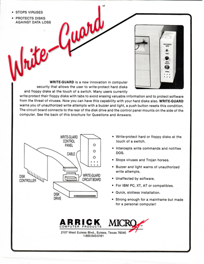 Arrick Computer Write-Guard