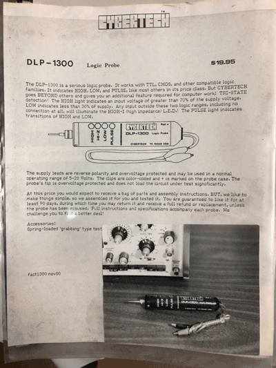 Cybertech DLP1300 logic probe