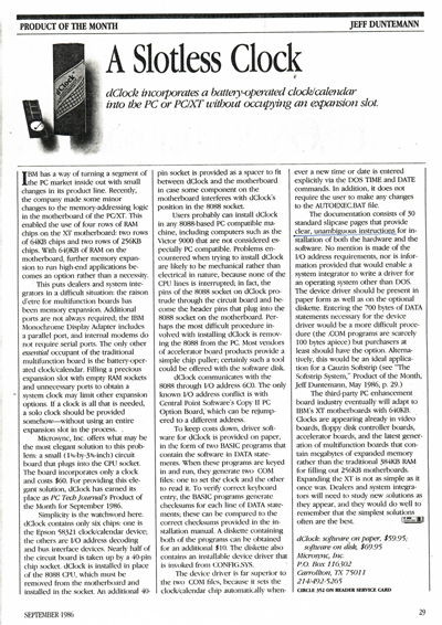 Microsync dClock article