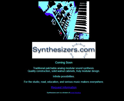 Synthesizers.com teaser website