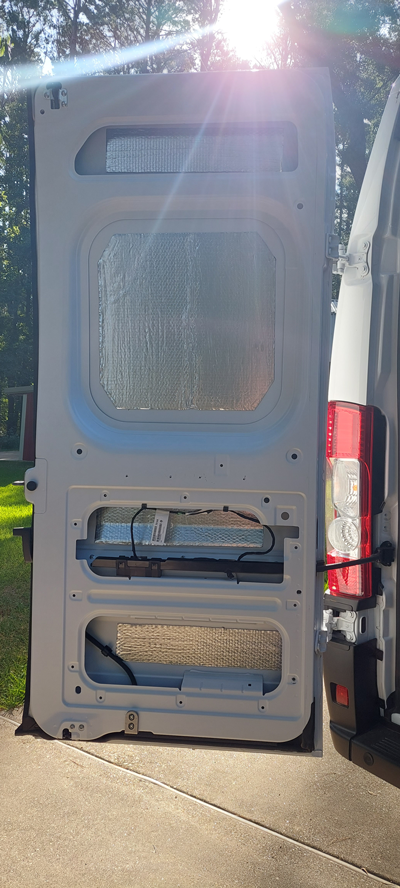 Promaster rear door coverings